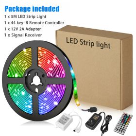 16.4FT RGB Flexible 300LED Strip Light SMD Remote Fairy Lights Room TV Party Bar  LED Strip Light Remote Fairy Light Room Party Waterproof