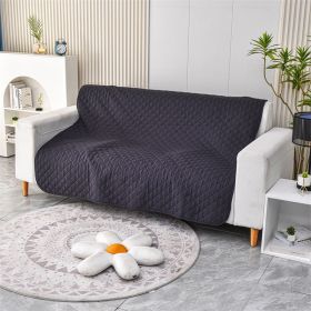 Pet Warm Waterproof Brushed Sofa Cushion (Option: Black-210x260cm)