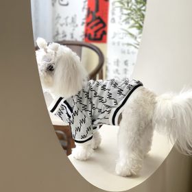 Autumn And Winter Teddy Pet Jacket Zipper Coat (Option: White-3XL)