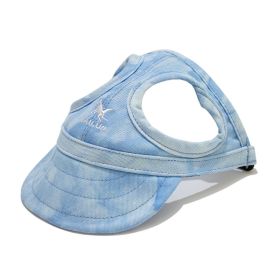 Pet Outdoor Supplies Puppy Peaked Baseball Cap (Option: Cloud Blue-XL)